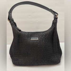 Liz Claiborne bag 12x10. Minimal use. Very clean. Black woven.